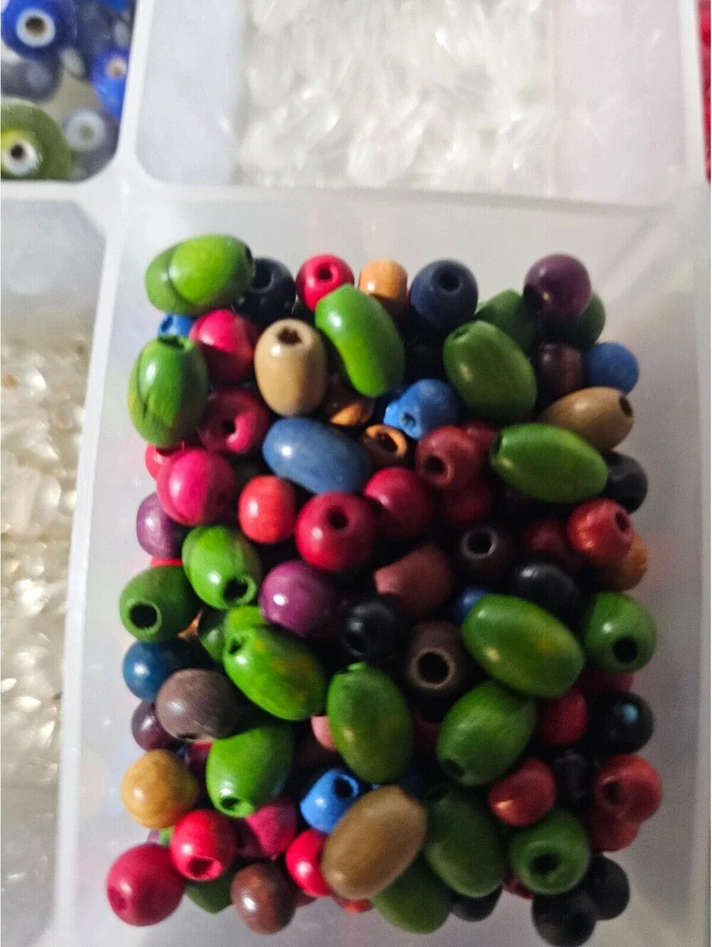 (Lot of 3) Mixed Jewelry Crafting Beads Various Colors & Styles With 3 Boxes